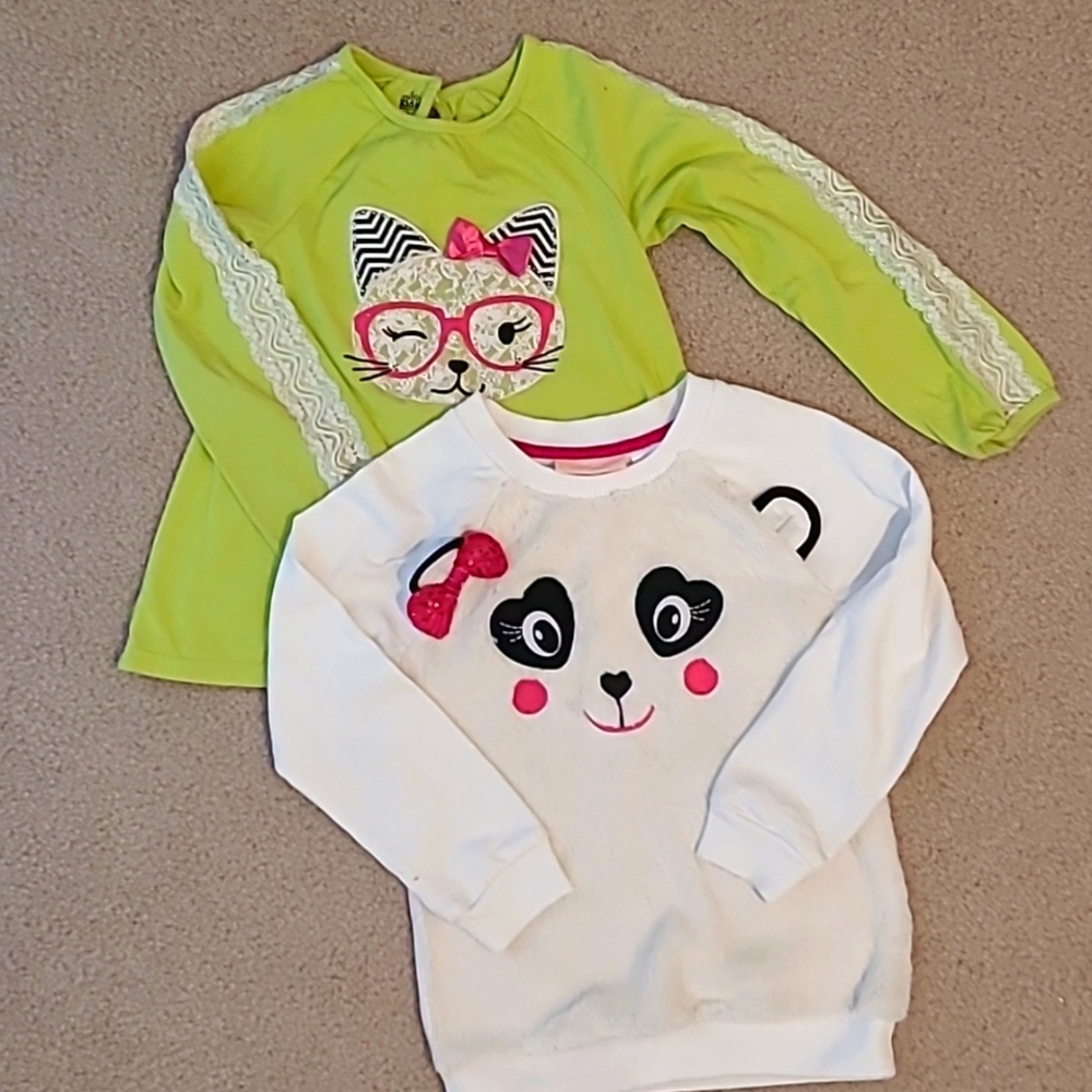 Girls' size 6 very cute long sleeve tops